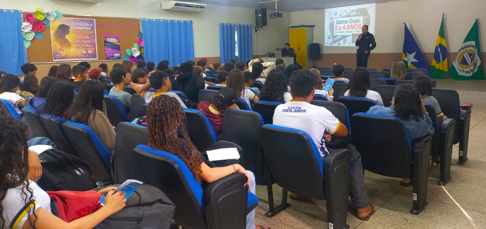 Governador Jorge Teixeira – Polícia Militar realiza ciclo de palestras educativas e reforça ações preventivas junto à juventude