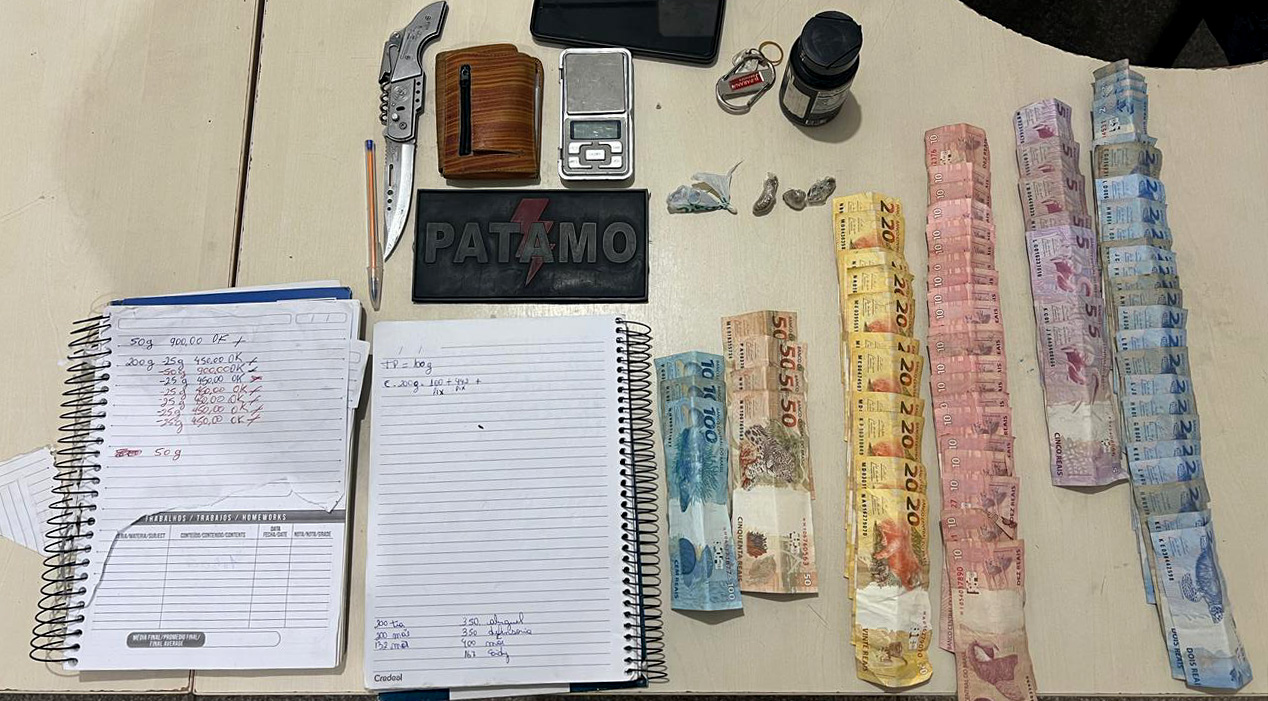JI-PARANÁ – PONTO DE TRÁFICO DE DROGAS É DESARTICULADO PELA POLÍCIA MILITAR NO JARDIM PRESIDENCIAL