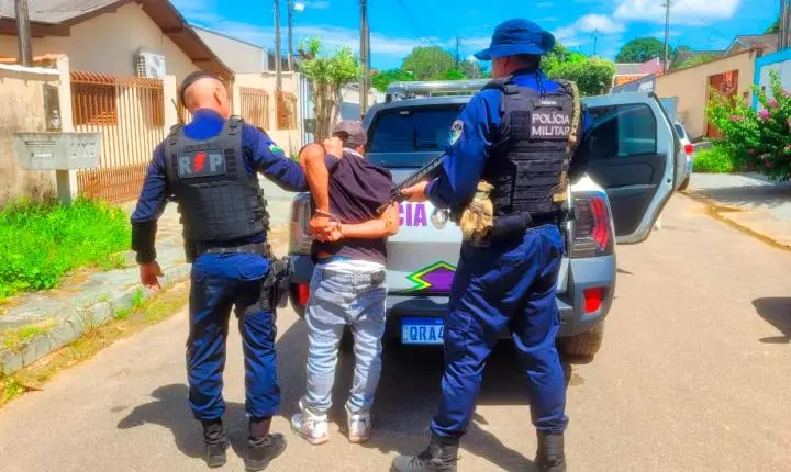 JI-PARANÁ – POLÍCIA MILITAR PRENDE SUSPEITO DE VIOLÊNCIA SEXUAL POUCAS HORAS APÓS O CRIME